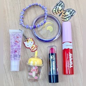 🌸 2/$25 Lip Makeup Beauty & Jewelry Set for Kids Tweens Teens